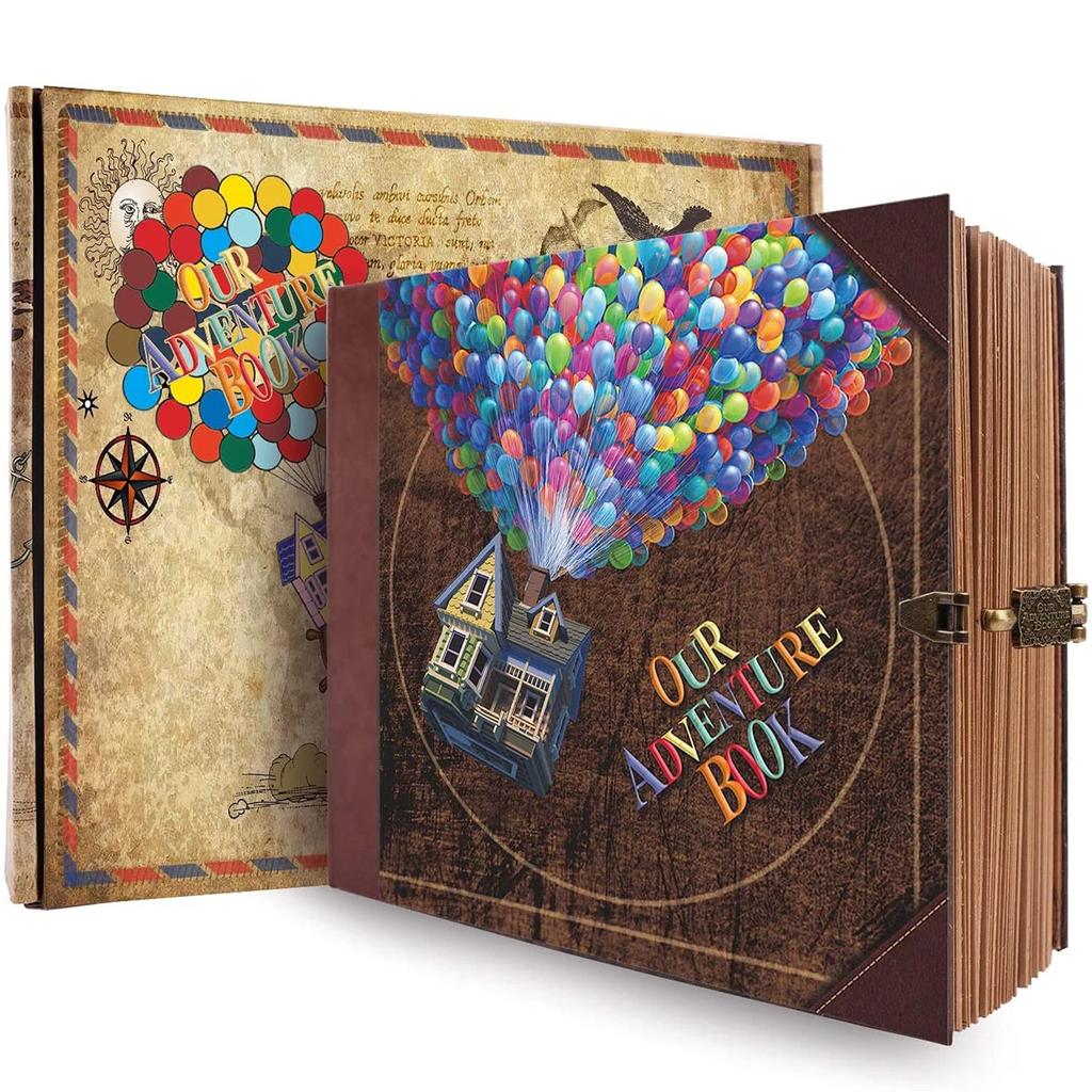 146 Page Our Adventure Book DIY Scrapbook Album balloon by HitMyNeed