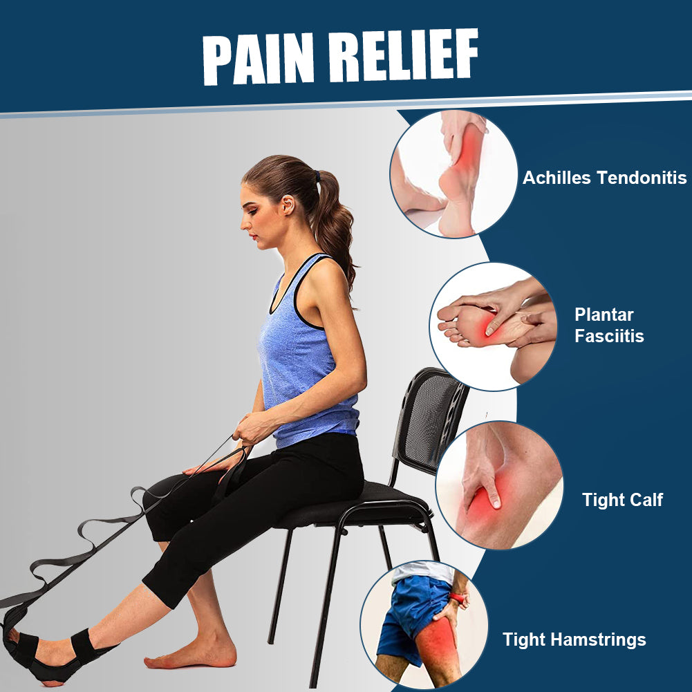 148cm Yoga Leg & Ankle Rehabilitation Stretch Strap by HitMyNeed
