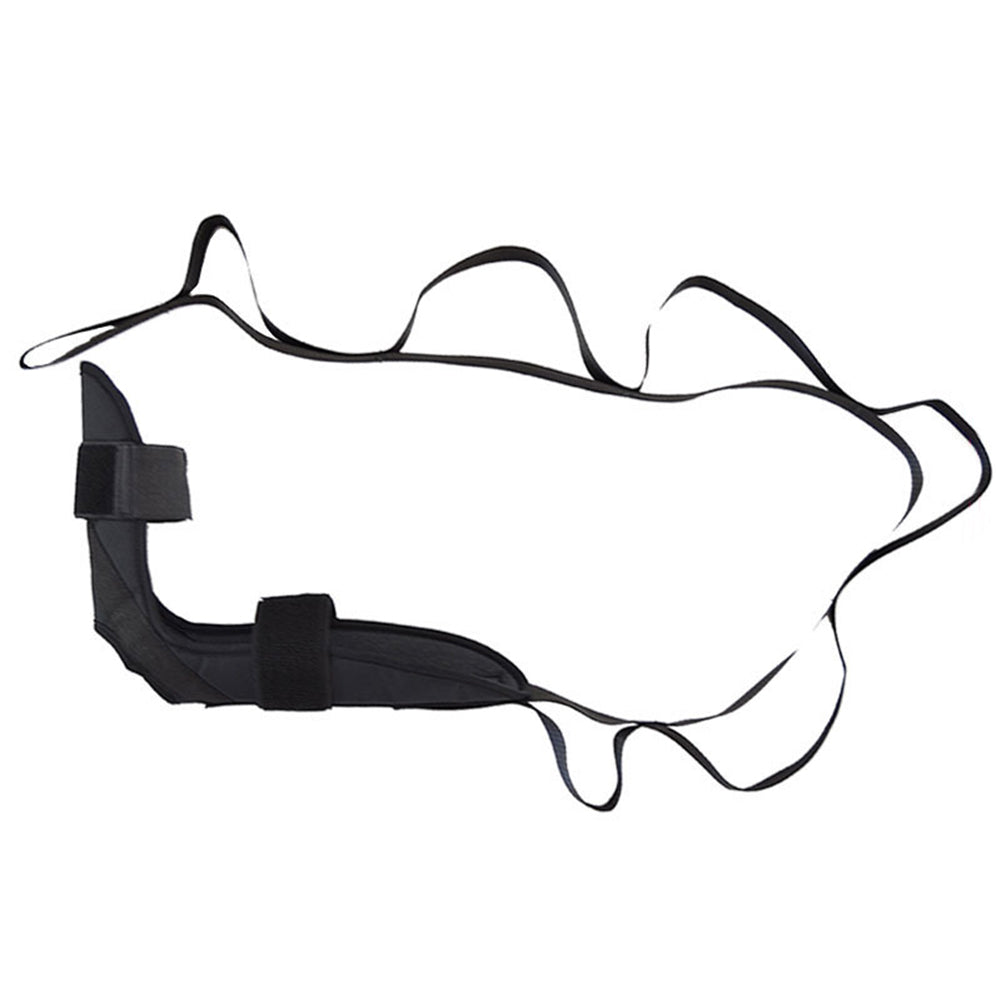 148cm Yoga Leg & Ankle Rehabilitation Stretch Strap black by HitMyNeed