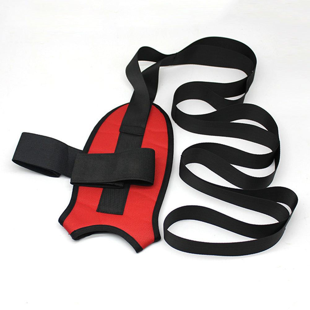 148cm Yoga Leg & Ankle Rehabilitation Stretch Strap red by HitMyNeed