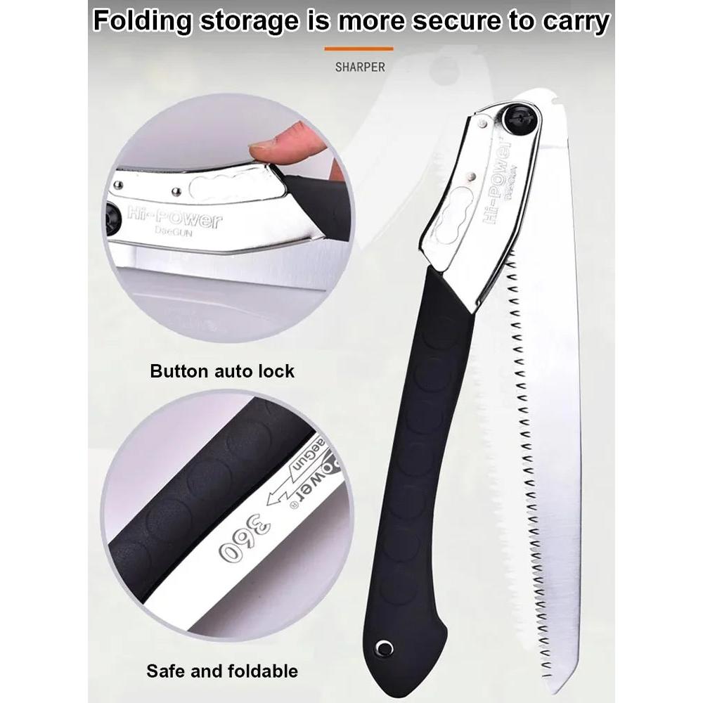 14in Folding Manganese Steel Logging Saw with Lock by HitMyNeed