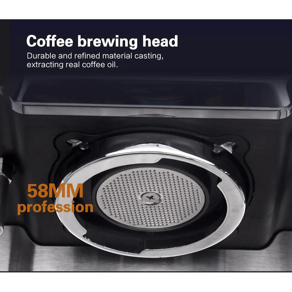15 Bar Semi-Automatic Espresso Machine for Home by HitMyNeed