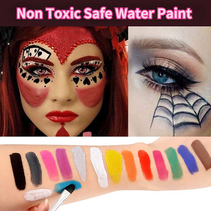 15-Color Washable Face and Body Paint Palette by HitMyNeed