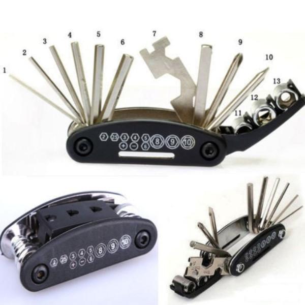 15-in-1 Roadside Pocket Multi Tool for Cyclists by HitMyNeed