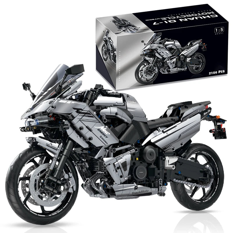 1:5 Racing Motorbike MOC Building Set 2156pcs by HitMyNeed