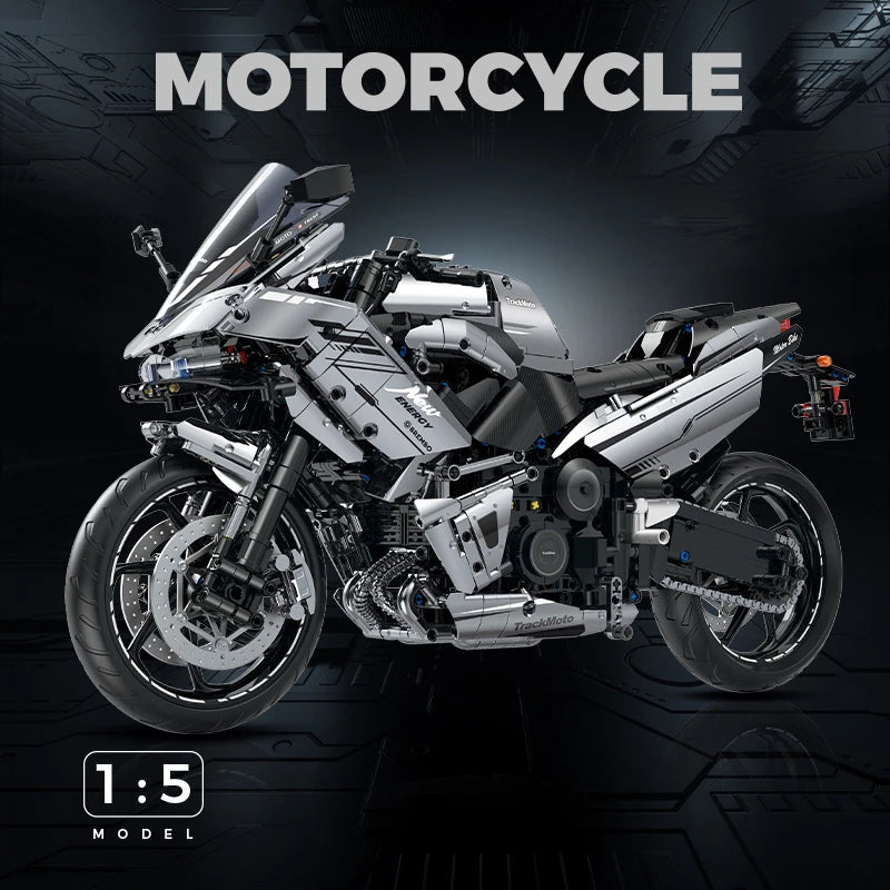 1:5 Racing Motorbike MOC Building Set 2156pcs by HitMyNeed