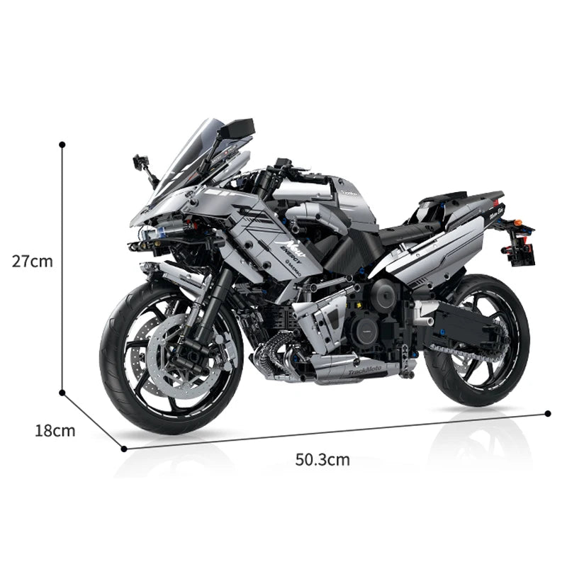 1:5 Racing Motorbike MOC Building Set 2156pcs by HitMyNeed