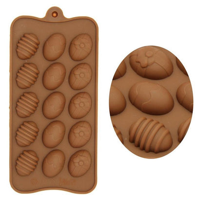 15 Slot Egg Silicone Mold for Chocolates & Candy by HitMyNeed