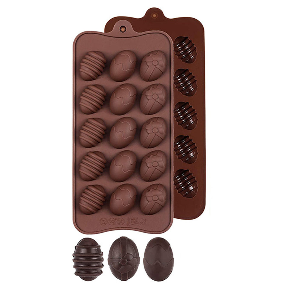 15 Slot Egg Silicone Mold for Chocolates & Candy by HitMyNeed