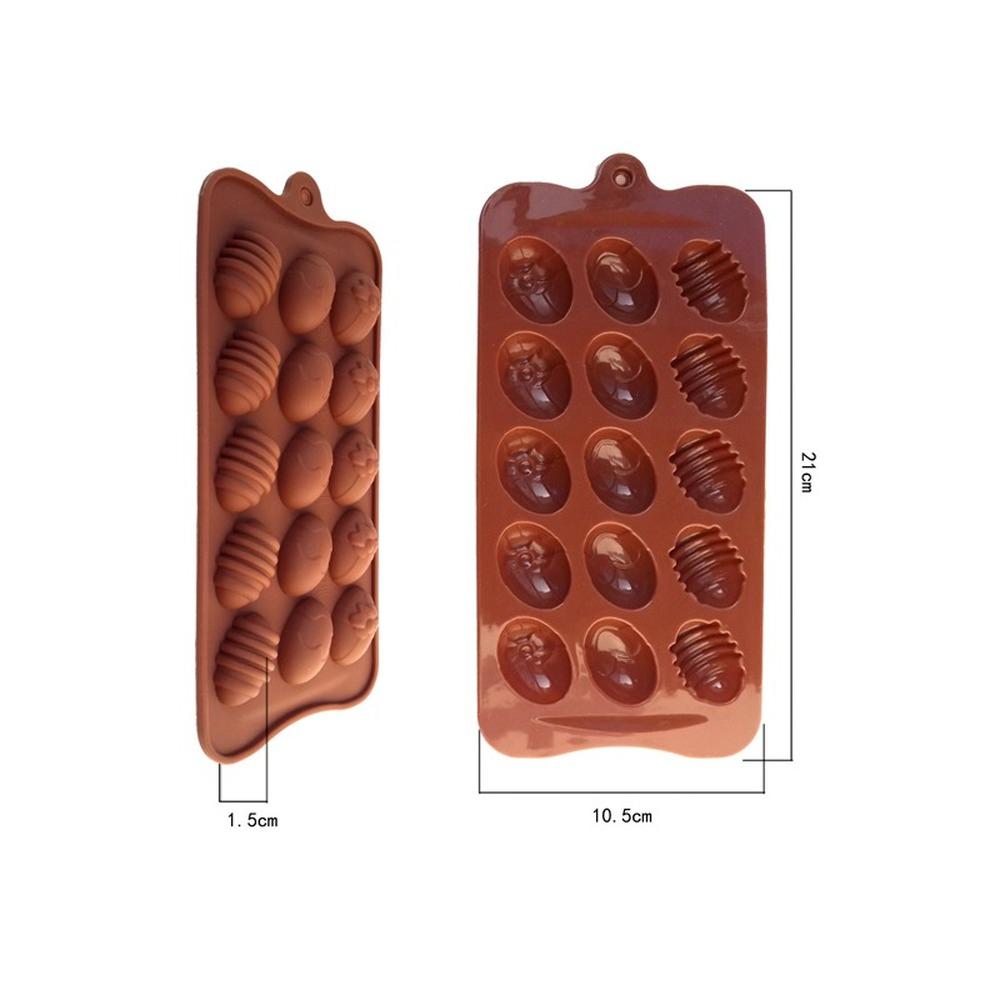 15 Slot Egg Silicone Mold for Chocolates & Candy by HitMyNeed