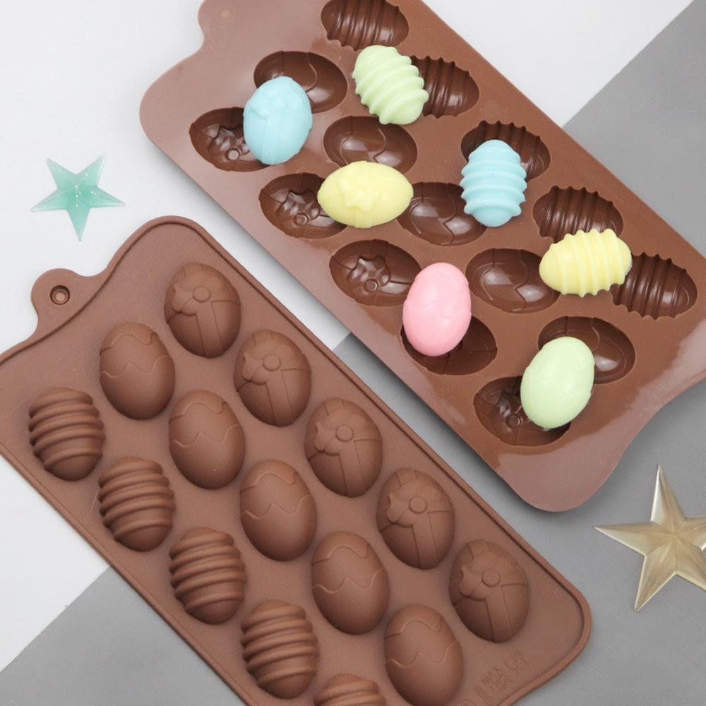 15 Slot Egg Silicone Mold for Chocolates & Candy by HitMyNeed