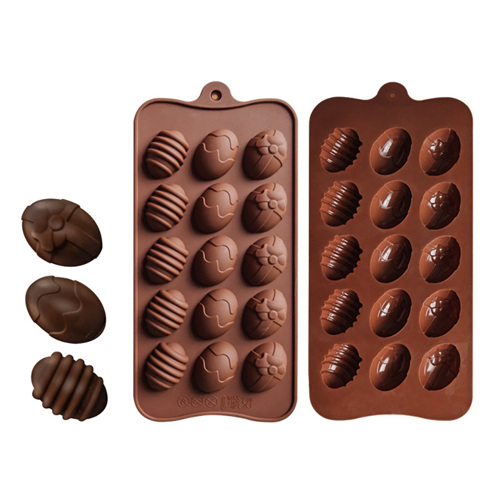 15 Slot Egg Silicone Mold for Chocolates & Candy by HitMyNeed