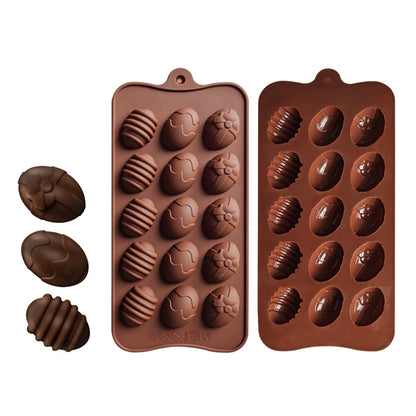 15 Slot Egg Silicone Mold for Chocolates & Candy by HitMyNeed