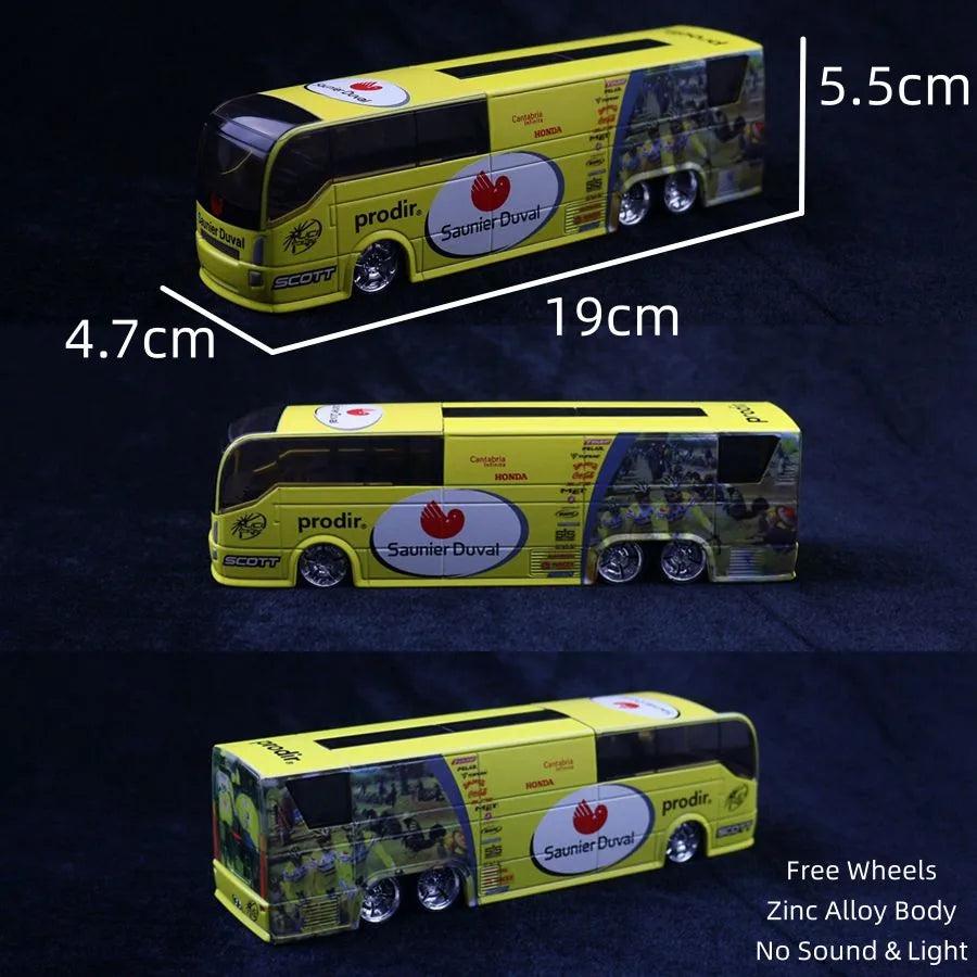 1:50 Diecast Bus Toy with Pull-Back, Lights & Sound ipct-bus by HitMyNeed