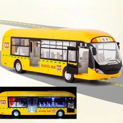 1:50 Diecast Bus Toy with Pull-Back, Lights & Sound new-energy-bus-200005100 by HitMyNeed
