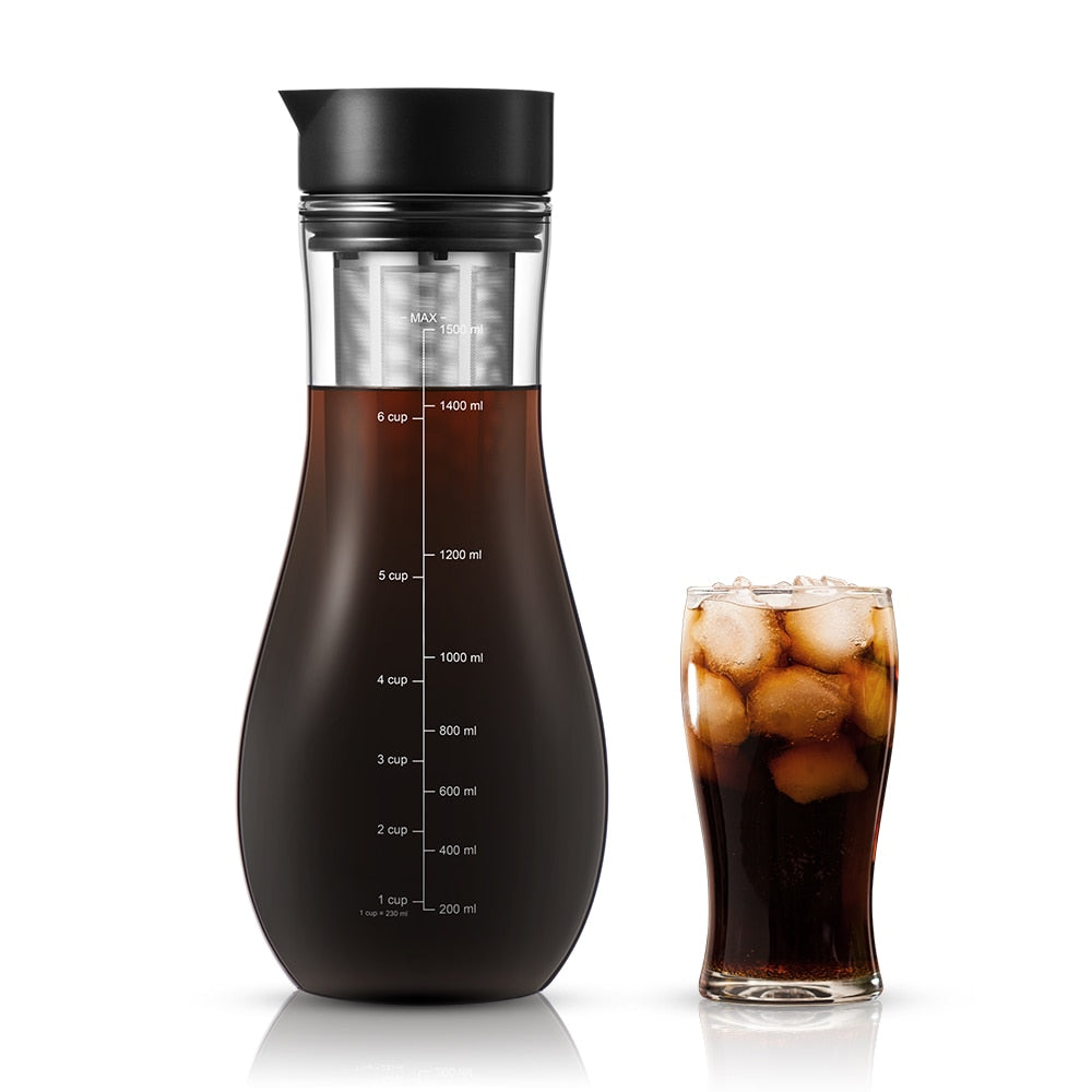 1500ml Borosilicate Glass Cold Brew Coffee Maker by HitMyNeed