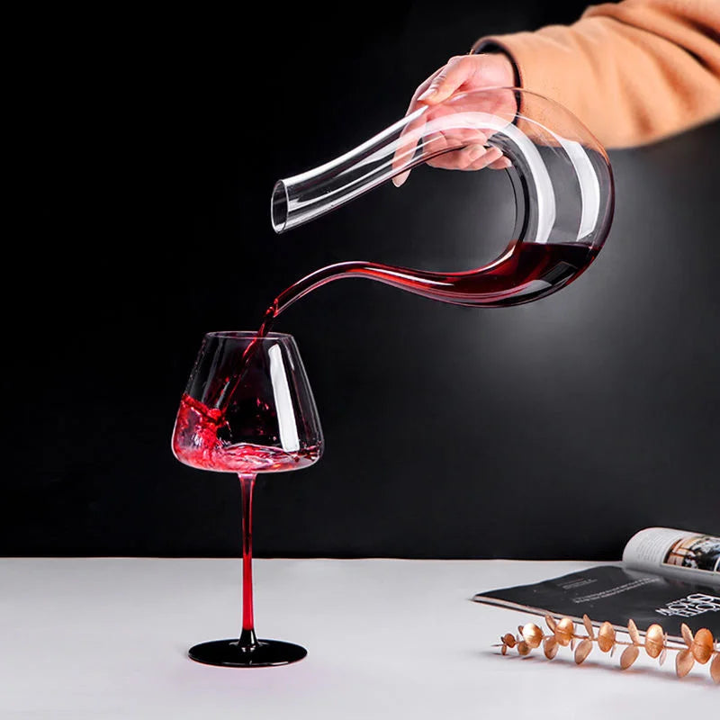 1500ml Handmade Crystal Wine Decanter and Aerator by HitMyNeed