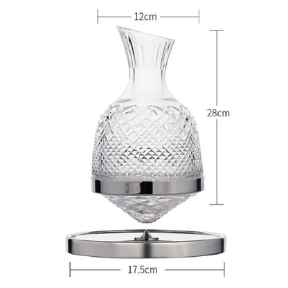 1500ml Rotating Crystal Wine Decanter and Aerator by HitMyNeed