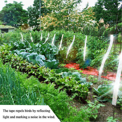 150ft Garden Bird Reflective Deterrent Tape by HitMyNeed