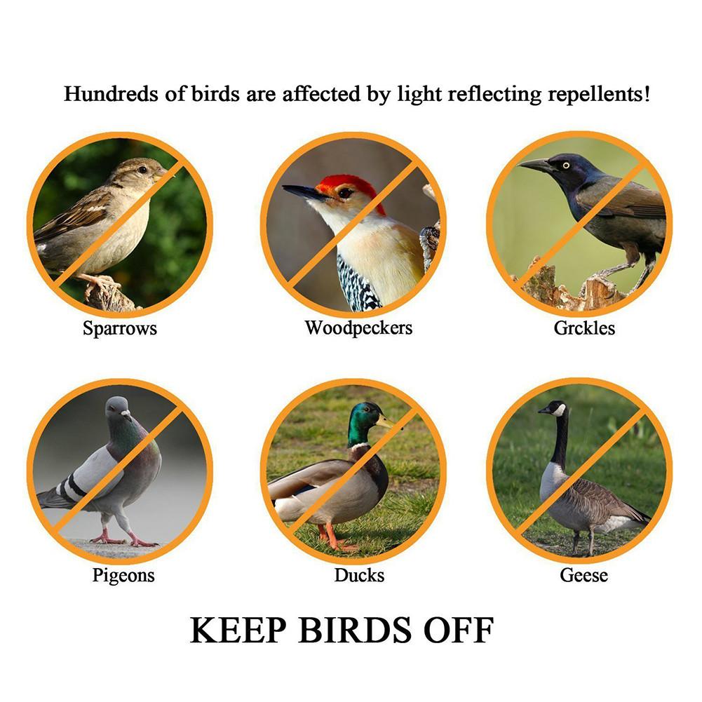 150ft Garden Bird Reflective Deterrent Tape by HitMyNeed