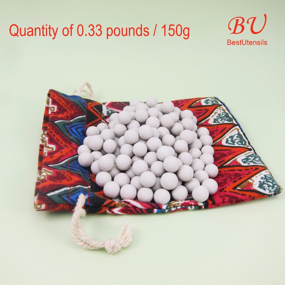 150g Ceramic Pie Crust Weights with Storage Bag by HitMyNeed