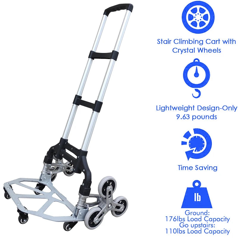 150kg All Terrain Stair Climbing Folding Trolley Cart by HitMyNeed