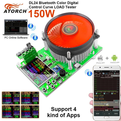 150W 20A Electronic Load Tester for Battery Capacity, DC & USB by HitMyNeed