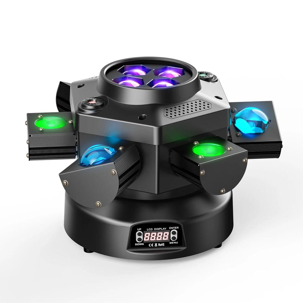 150W 6-Arm Moving Head RGBW DJ Light with DMX512 by HitMyNeed