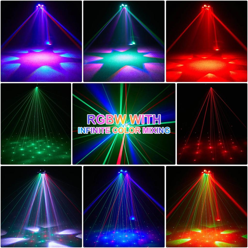 150W 6-Arm Moving Head RGBW DJ Light with DMX512 by HitMyNeed