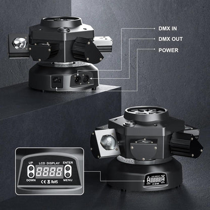 150W 6-Arm Moving Head RGBW DJ Light with DMX512 by HitMyNeed
