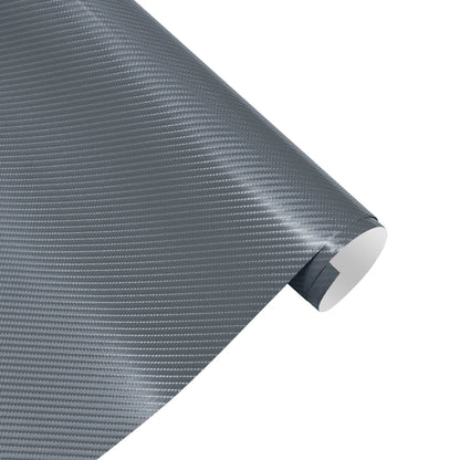 152x200cm 4D Carbon Fiber Car Wrap Vinyl Film gray by HitMyNeed