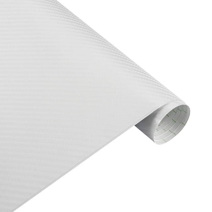 152x200cm 4D Carbon Fiber Car Wrap Vinyl Film white by HitMyNeed