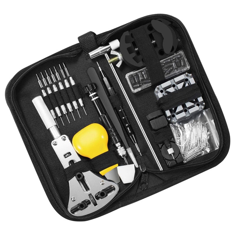 153-Piece Watch Repair Tool Kit with Storage Bag by HitMyNeed