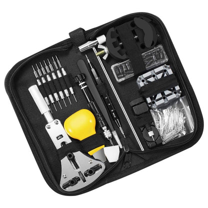 153-Piece Watch Repair Tool Kit with Storage Bag by HitMyNeed