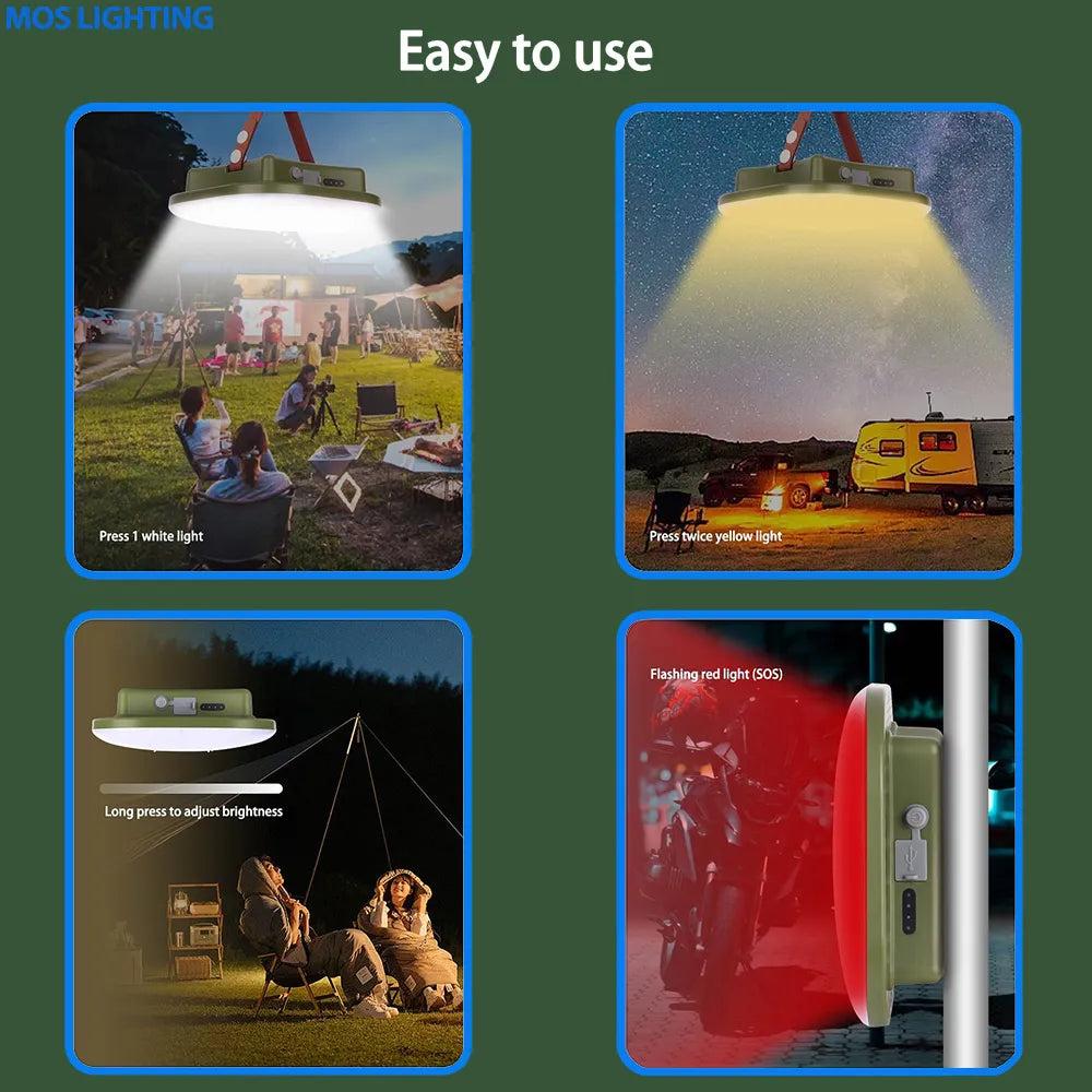 15600mAh Rechargeable LED Camping Work Light by HitMyNeed