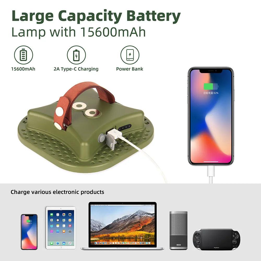 15600mAh Rechargeable LED Camping Work Light by HitMyNeed