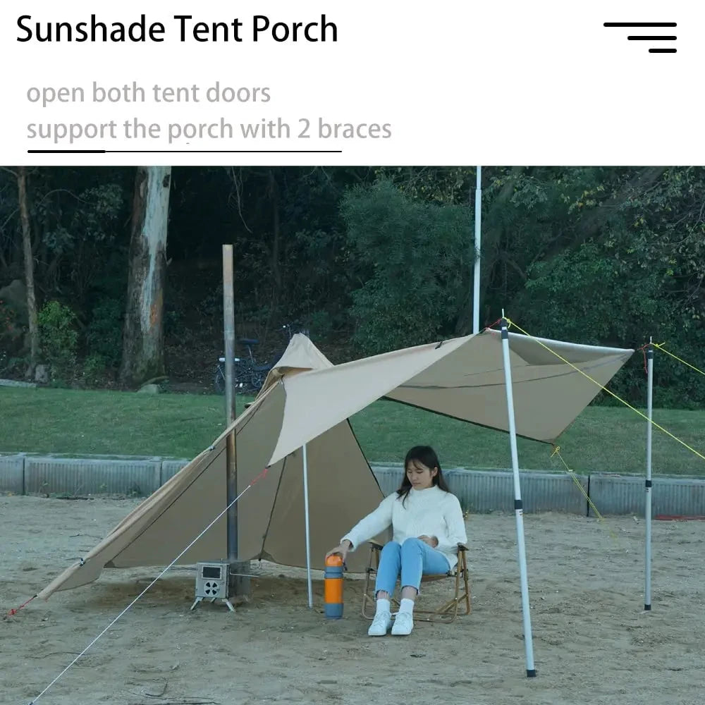 1 Person Hot Tent Tipi with Chimney Window by HitMyNeed