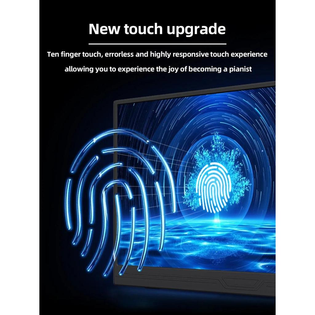 15.6" Portable Touchscreen Monitor 1080p HDR by HitMyNeed