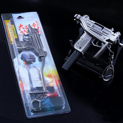 15cm Alloy Mini UZI Model Gun Keychain Pendant by HitMyNeed