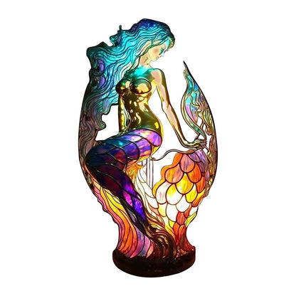 15cm Animal Resin Stained Glass Table Lamp Ornament a11 by HitMyNeed