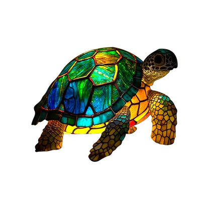 15cm Animal Resin Stained Glass Table Lamp Ornament a6 by HitMyNeed