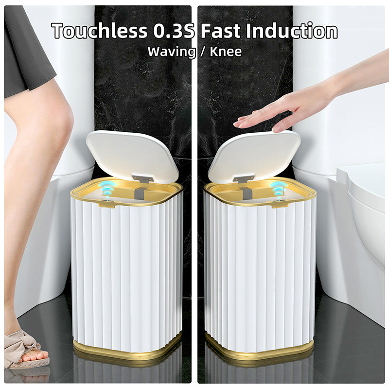 15L Smart Sensor Trash Can with Automatic Lid by HitMyNeed
