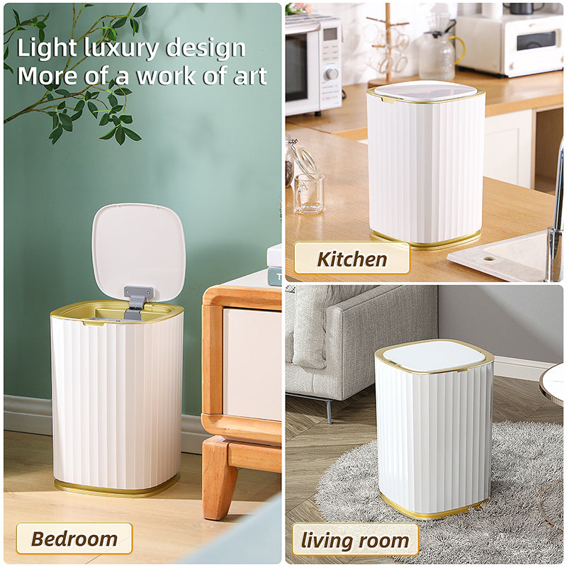15L Smart Sensor Trash Can with Automatic Lid by HitMyNeed