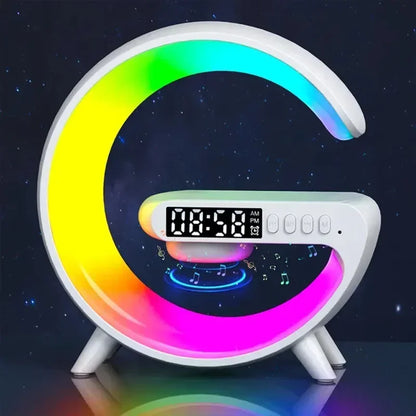 15W Wireless Charger Stand with Speaker & RGB Light by HitMyNeed