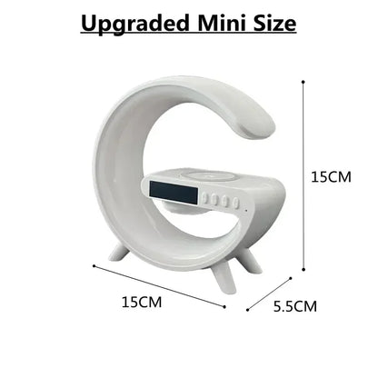 15W Wireless Charger Stand with Speaker & RGB Light by HitMyNeed