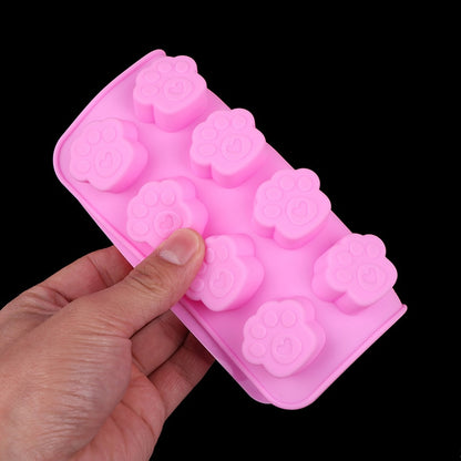 16-Cavity Paw Print Silicone Mold for Treats by HitMyNeed