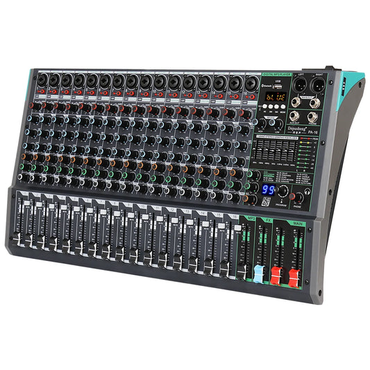 16-Channel Professional DJ Mixer with 99 DSP Effects by HitMyNeed