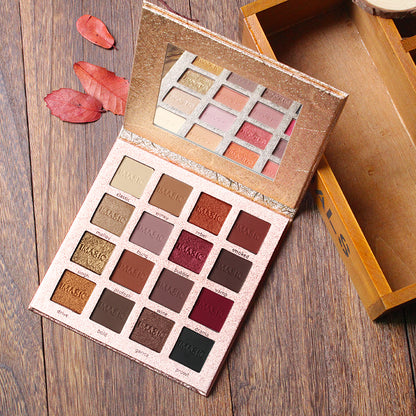 16-Color Matte & Shimmer Eyeshadow Palette by HitMyNeed