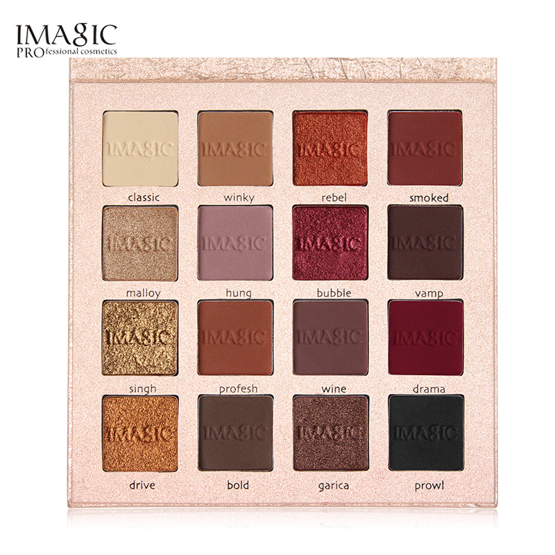 16-Color Matte & Shimmer Eyeshadow Palette by HitMyNeed