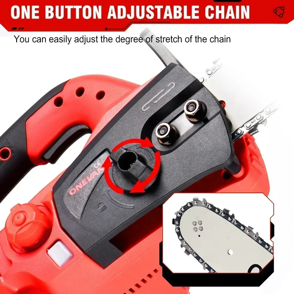 16" Cordless Brushless Chainsaw with 2 Batteries by HitMyNeed